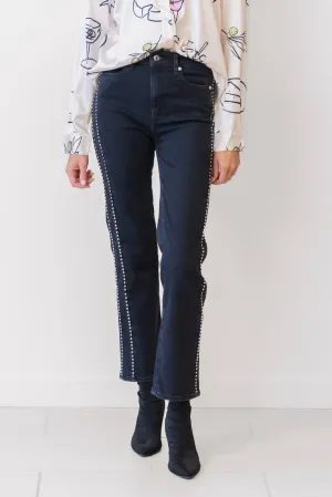 FRAME Le Sleek Studded Jeans