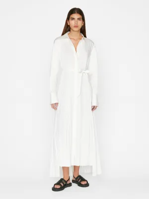 FRAME Pleated Inset Maxi Dress