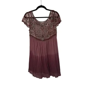 Free People Women's Embellished Palms Tunic - Size M