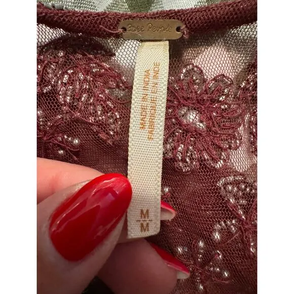 Free People Women's Embellished Palms Tunic - Size M