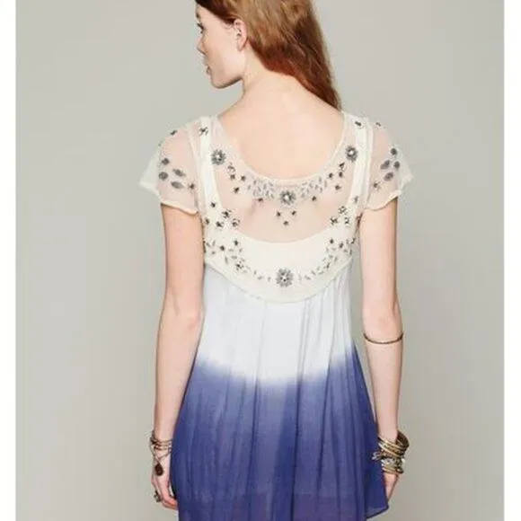 Free People Women's Embellished Palms Tunic - Size M