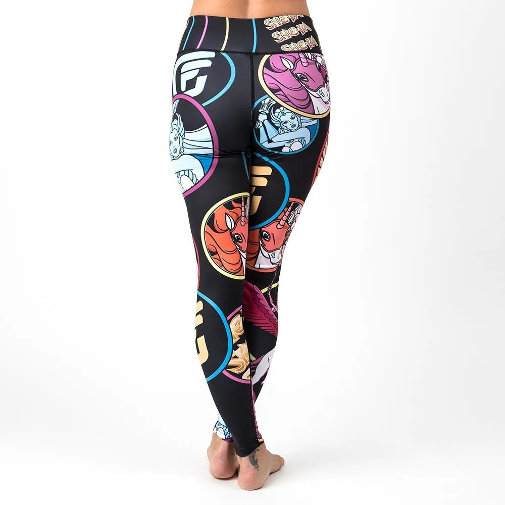 Fusion Fight Gear She-Ra Black Ladies Spats Compression Pants