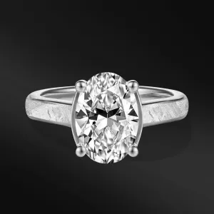 Galactic Love - Women's Meteorite Engagement Ring | 2 CT Certified Moissanite