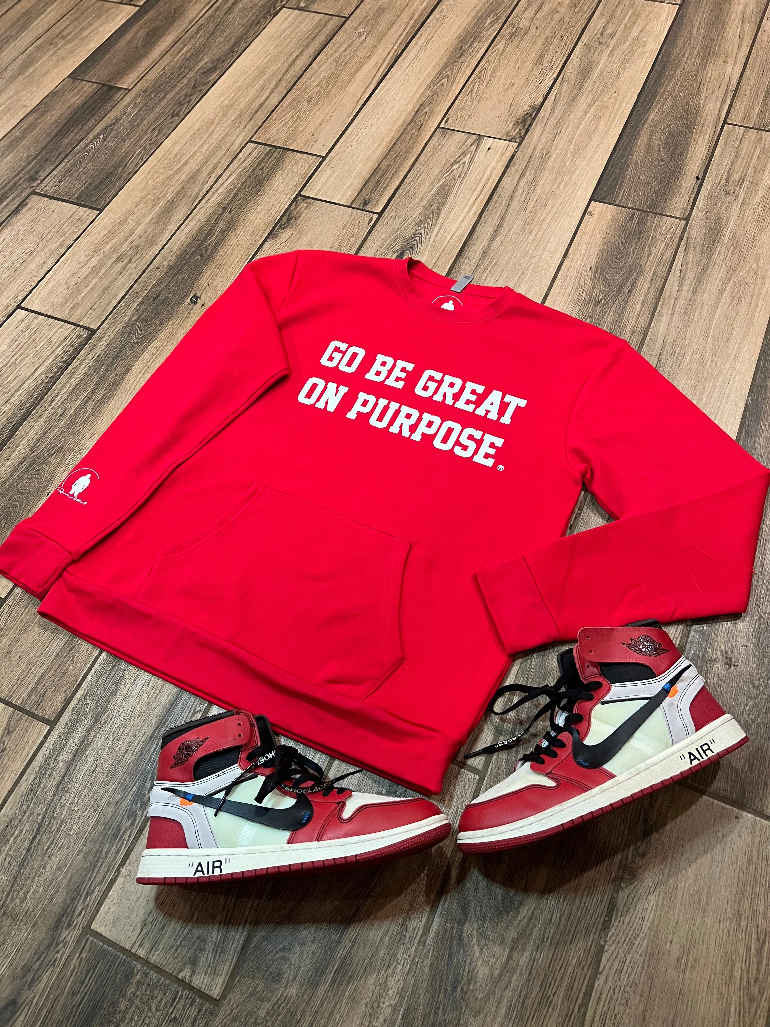 GBGOP Crewneck with pockets in front in Red