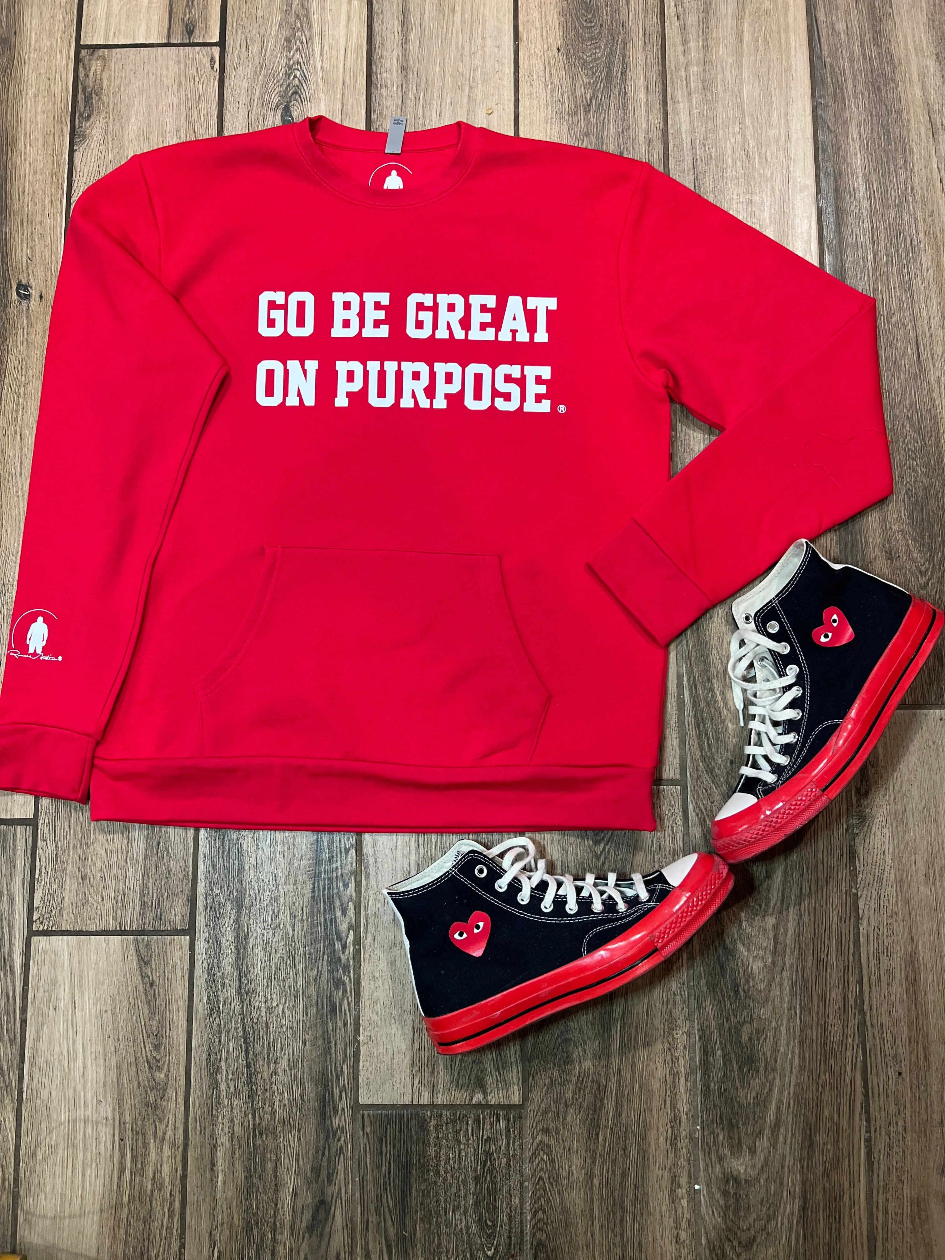 GBGOP Crewneck with pockets in front in Red