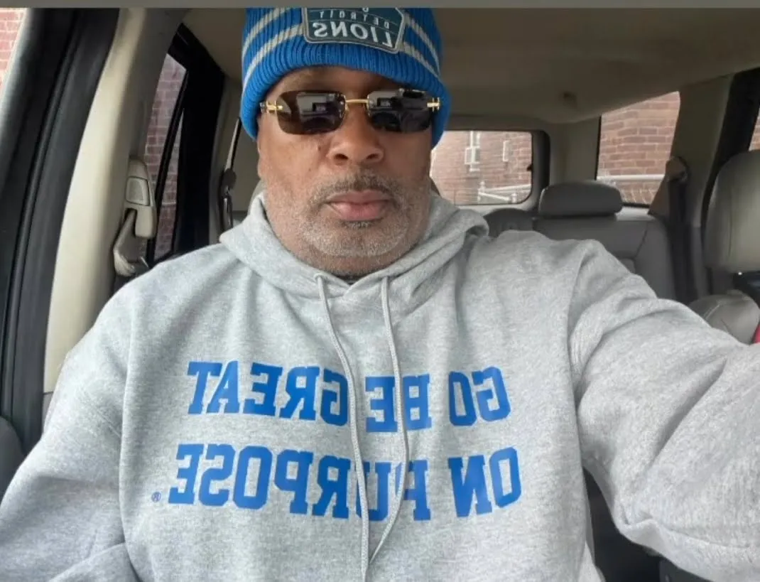 GBGOP hoodie in Gray with Blue