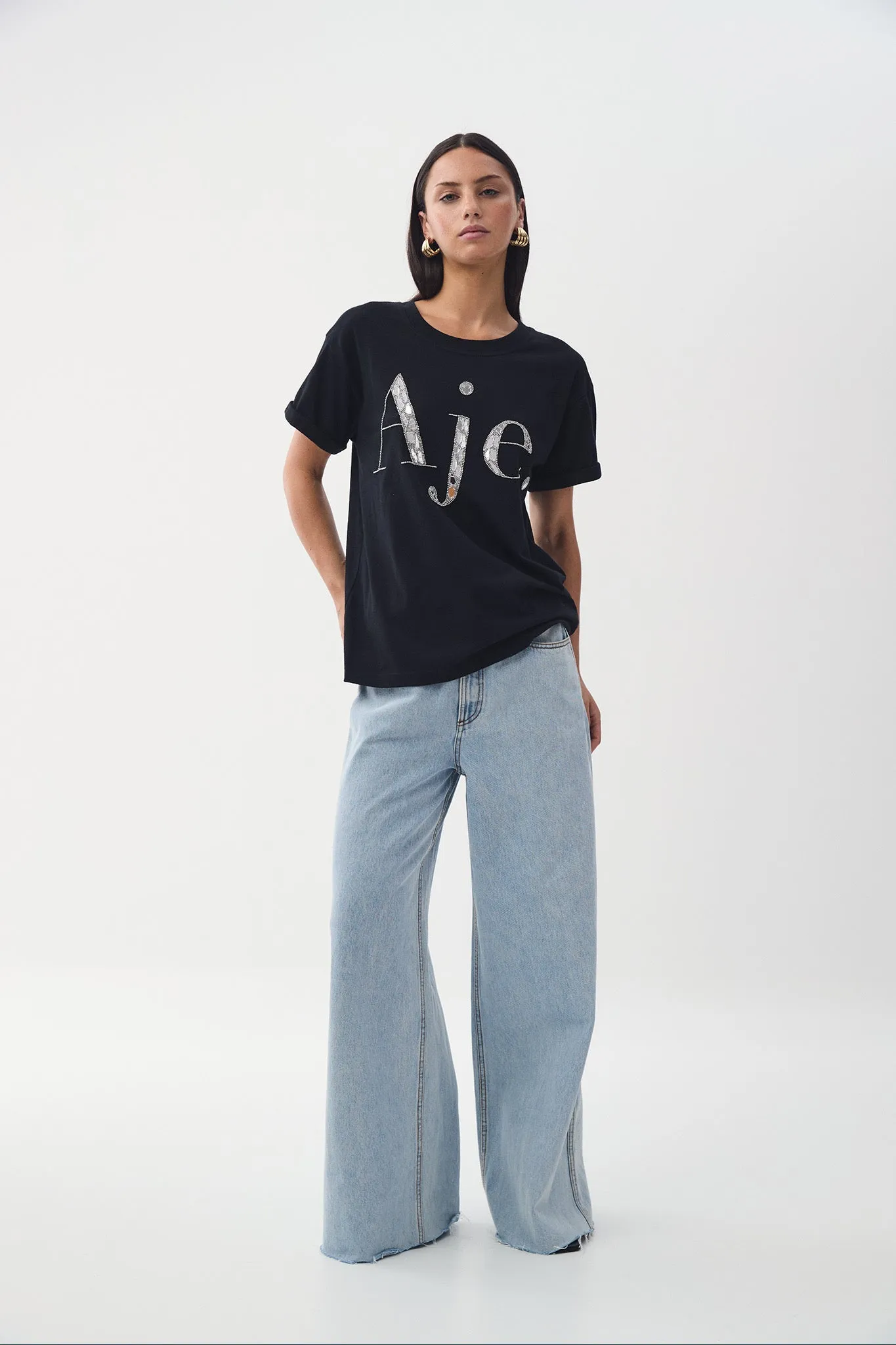 Glider Embellished Logo Tee