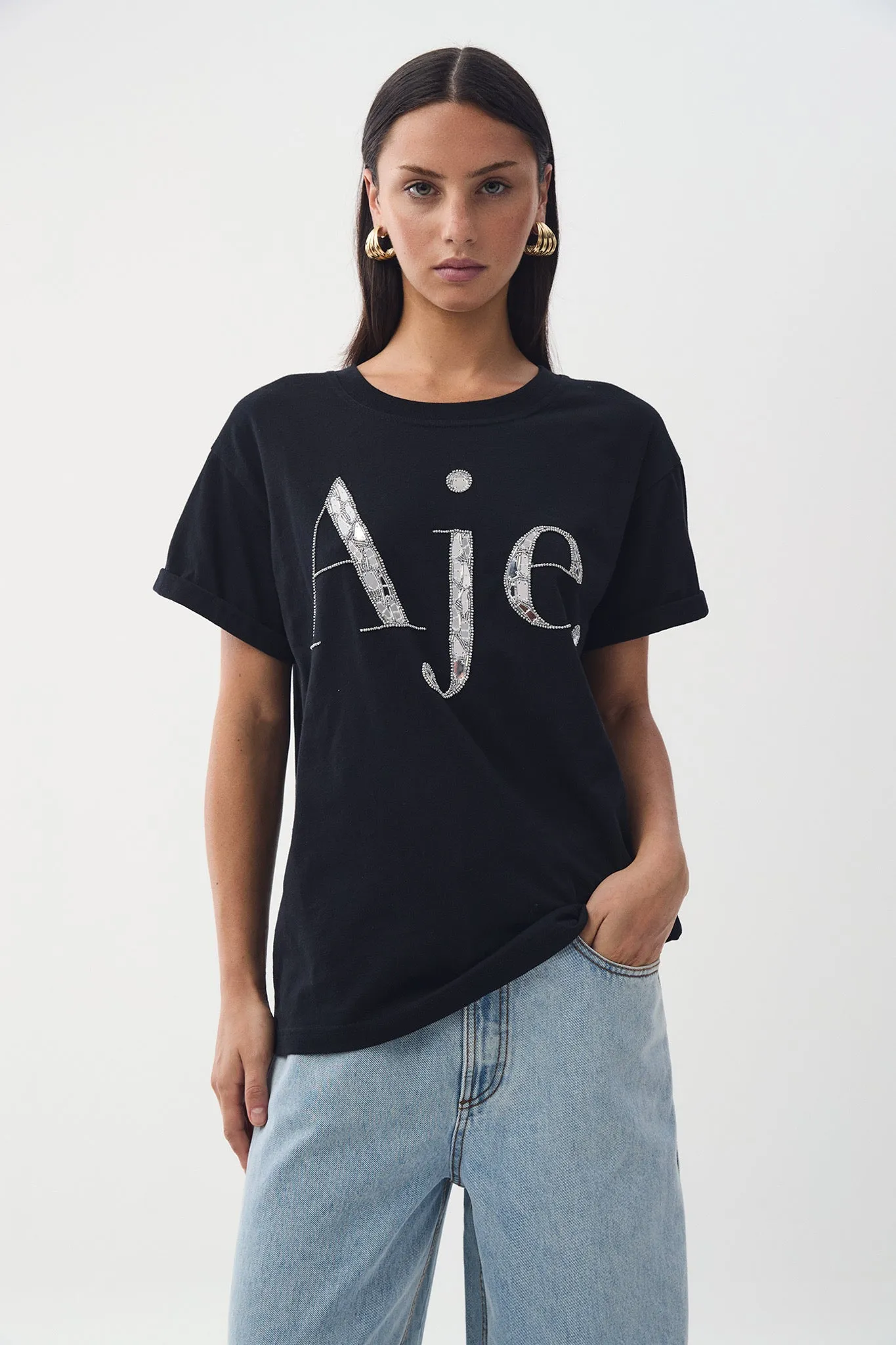 Glider Embellished Logo Tee