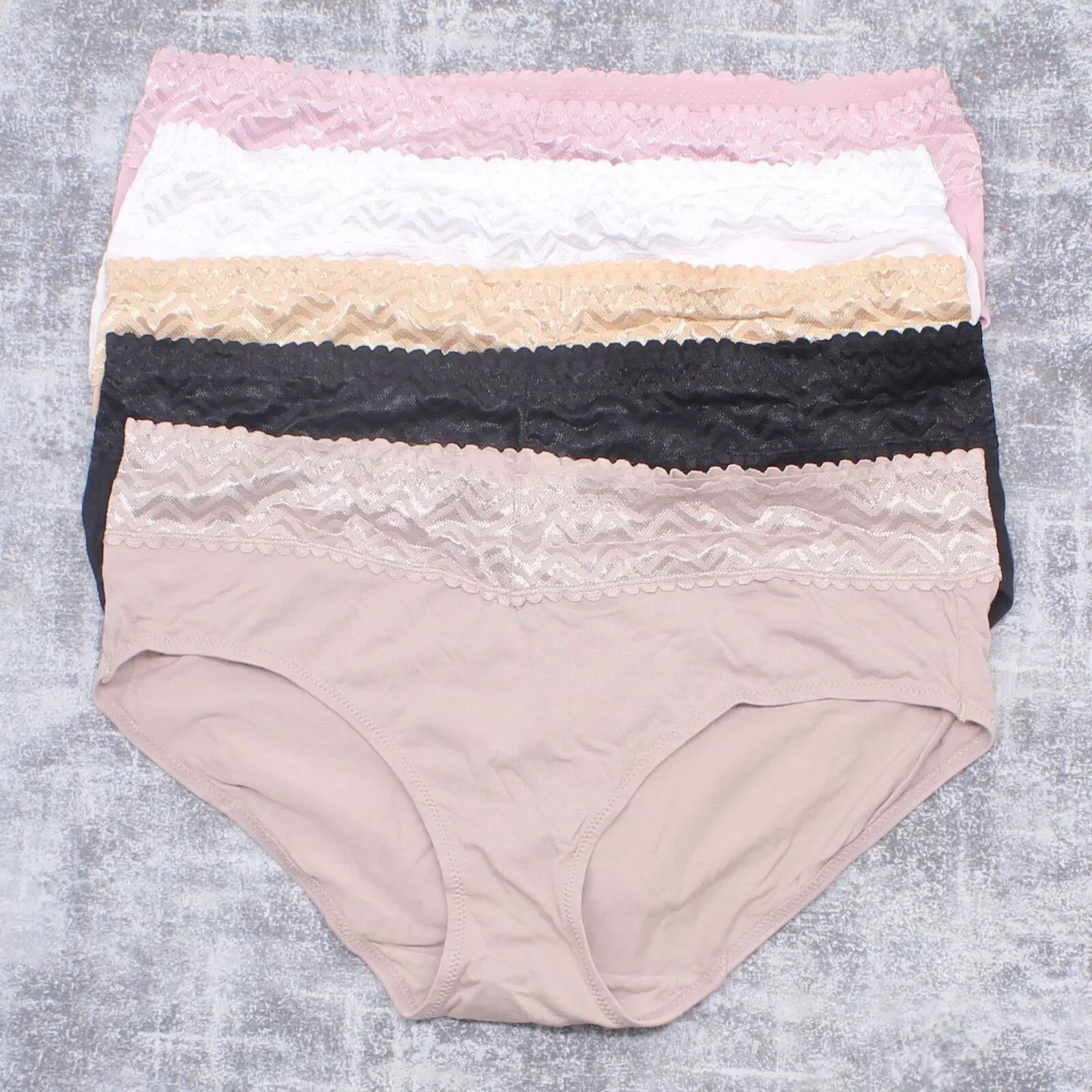 Gloria Vanderbilt Women's 5 Pack Full Coverage Hipster Panties