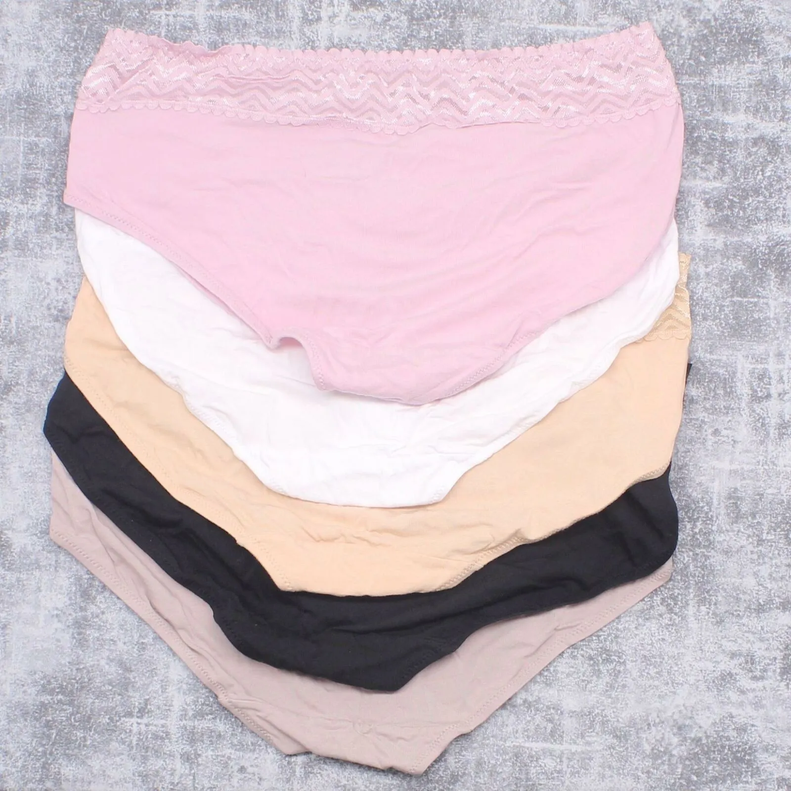 Gloria Vanderbilt Women's 5 Pack Full Coverage Hipster Panties