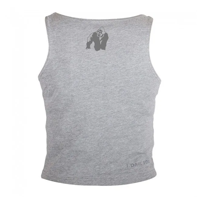 Gorilla Wear - Oakland Crop Tank - Gray/Neon Orange Camo