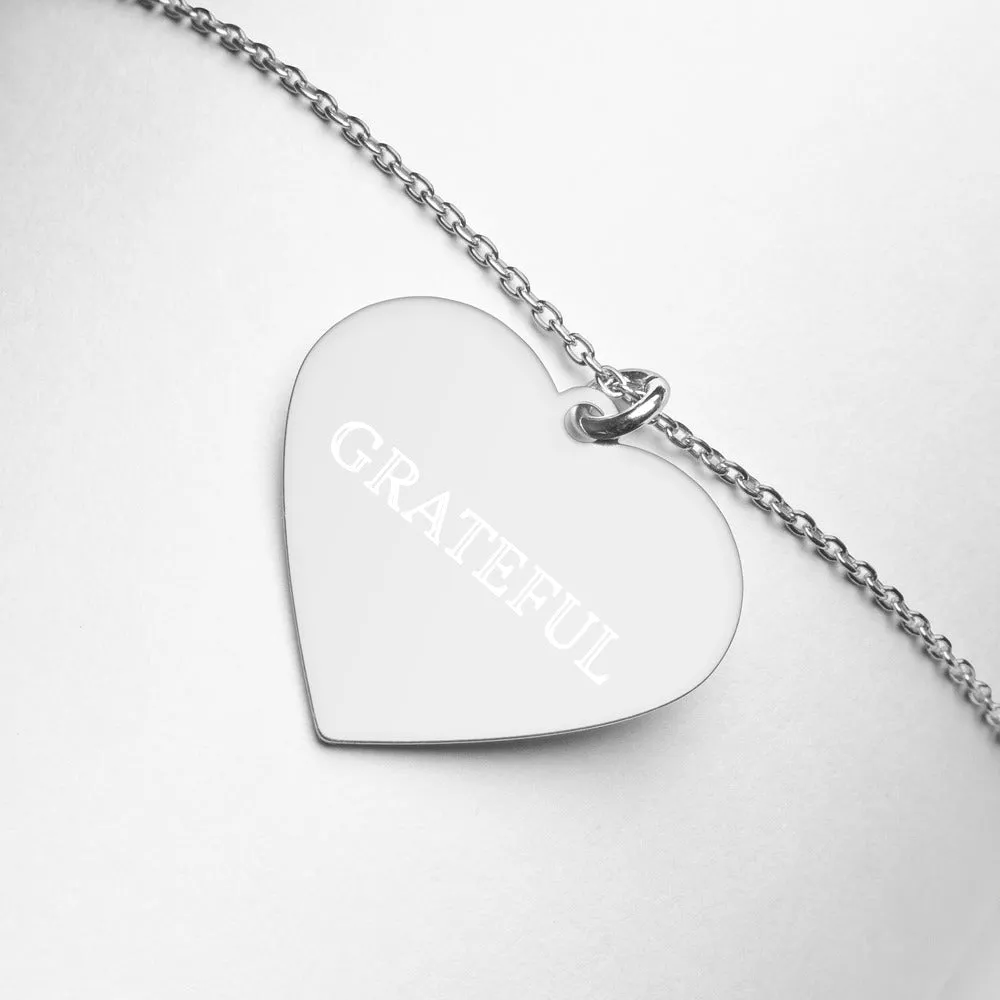 Grateful Sequel | Engraved Heart Necklace