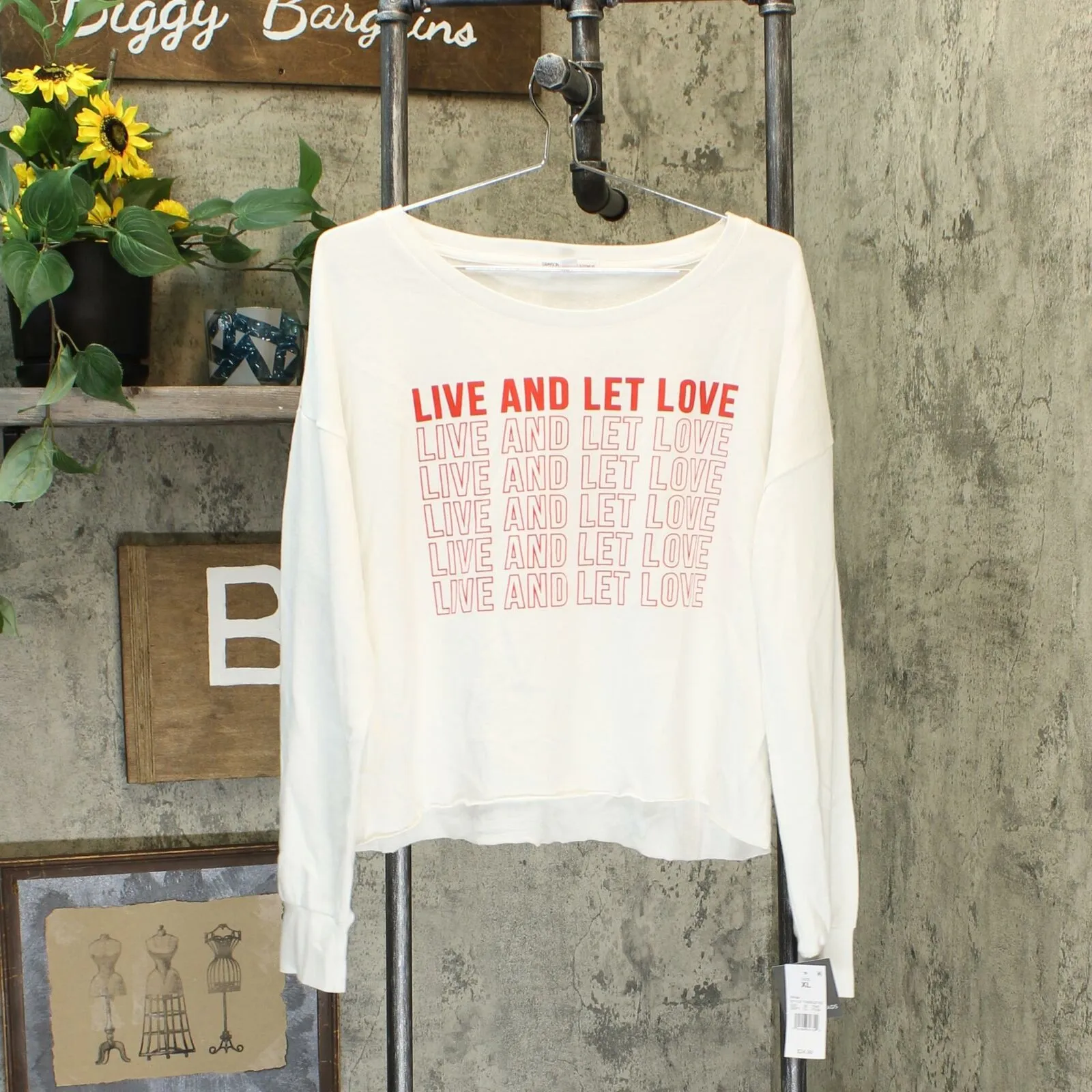 Grayson/Threads Women's Live And Let Love Long-Sleeve Pajama Top