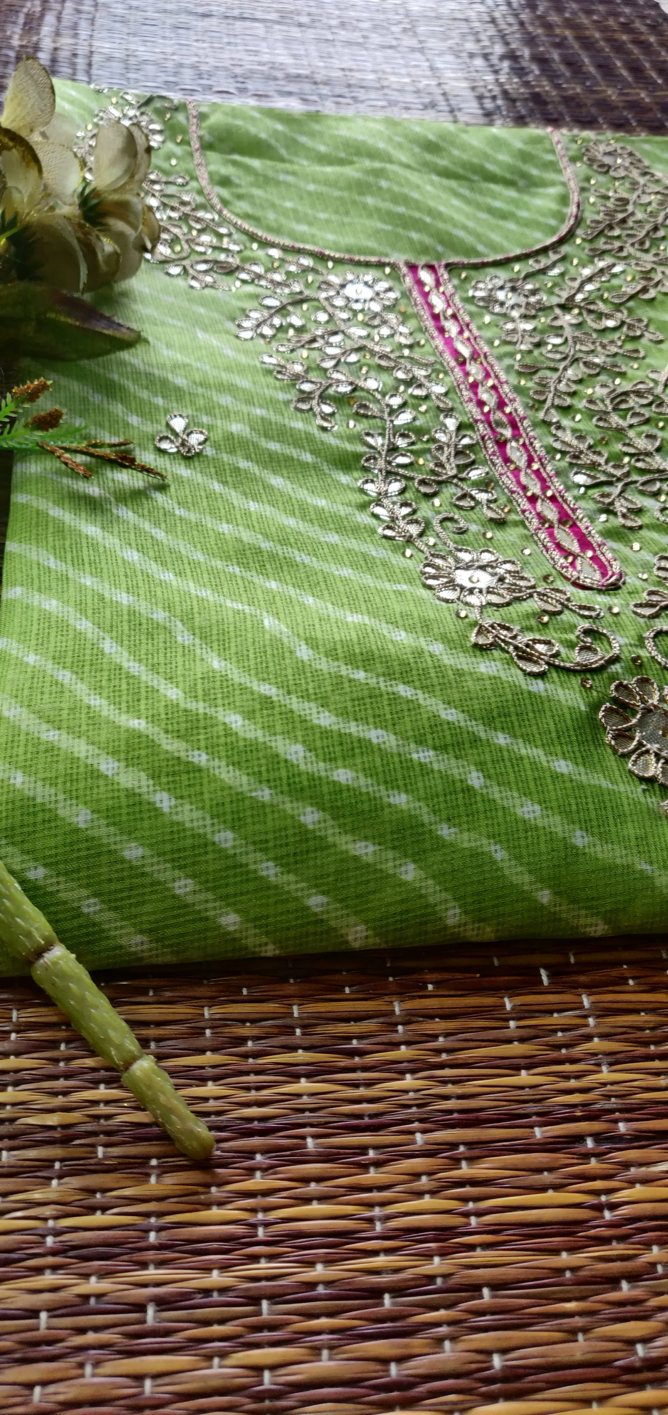 Green Kota Gota Patti Kurti