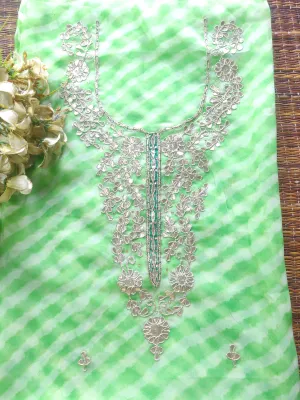 Green leheriya Gota Patti Kurti