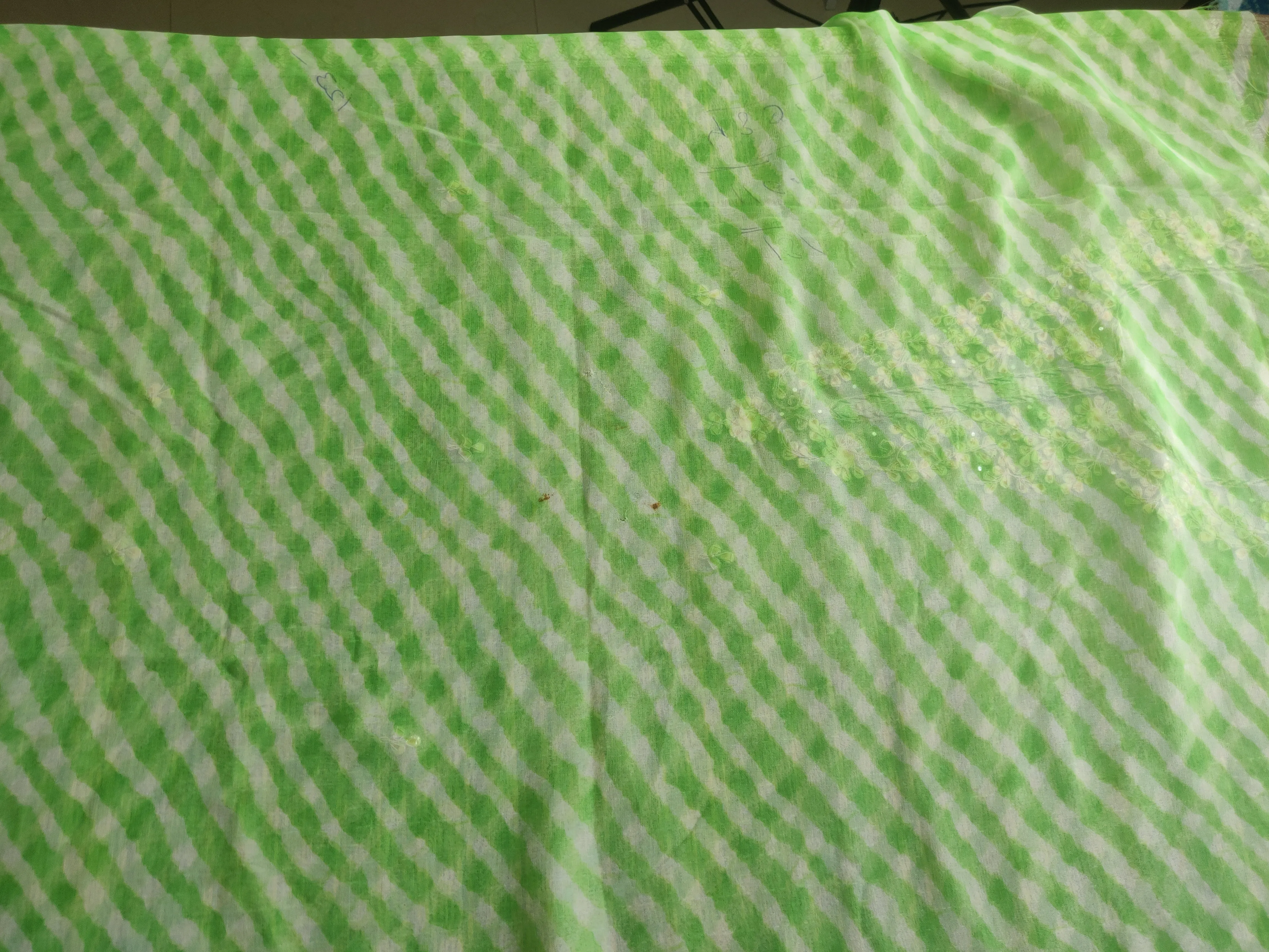 Green leheriya Gota Patti Kurti