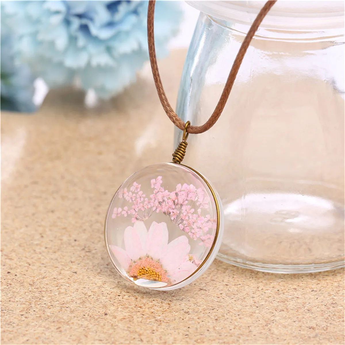 Gypsophila & Mum 18K Gold-Plated Pendant Necklace