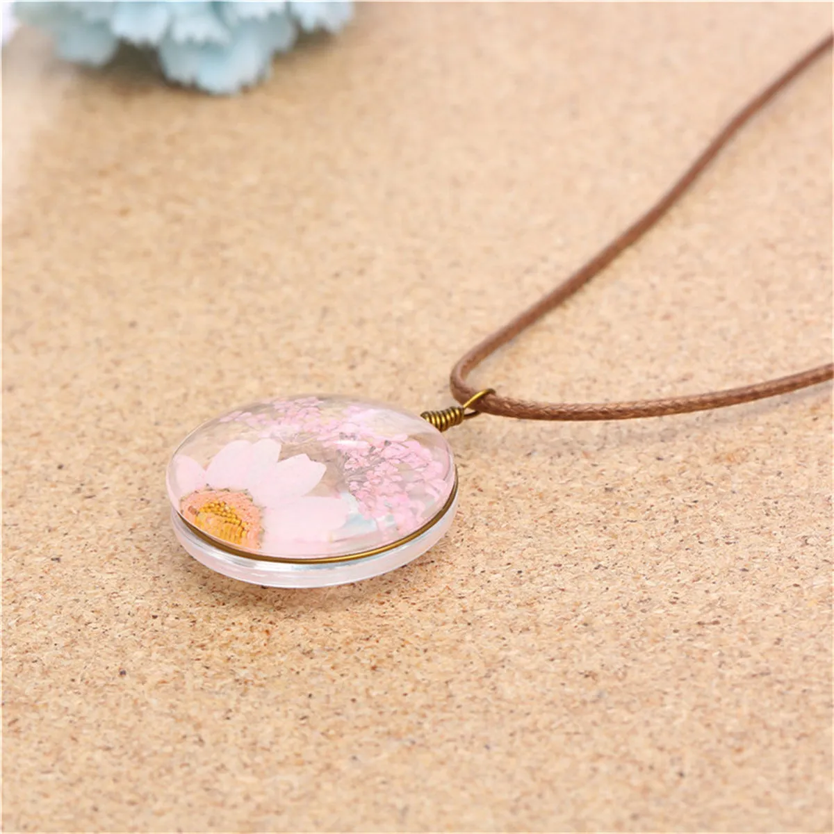 Gypsophila & Mum 18K Gold-Plated Pendant Necklace