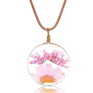 Gypsophila & Mum 18K Gold-Plated Pendant Necklace