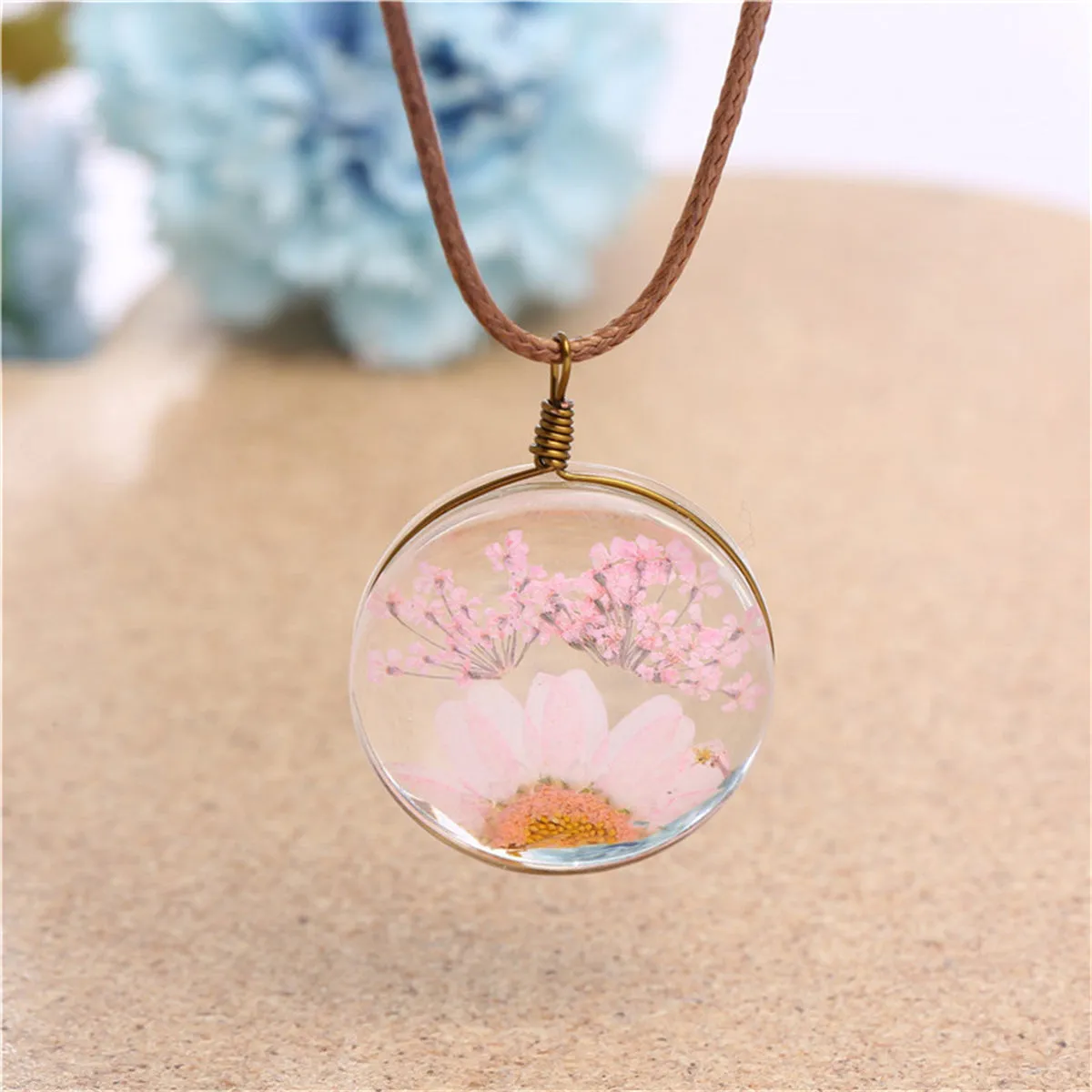 Gypsophila & Mum 18K Gold-Plated Pendant Necklace