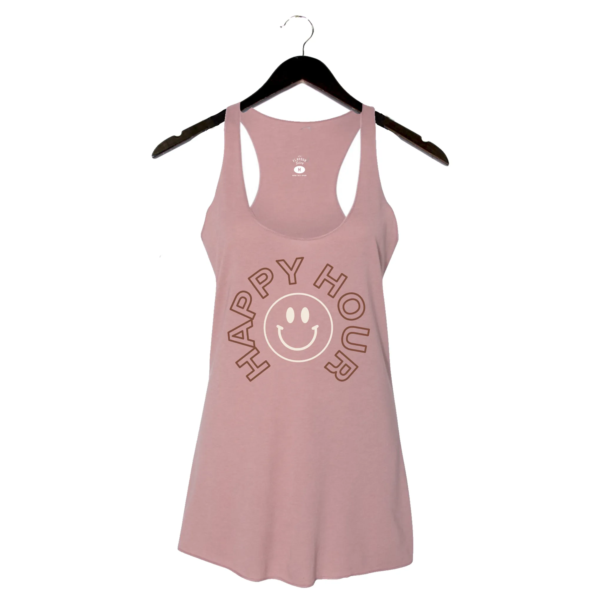 Happy Hour - Women's Racerback Tank - Mauve