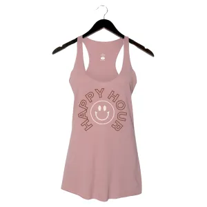 Happy Hour - Women's Racerback Tank - Mauve
