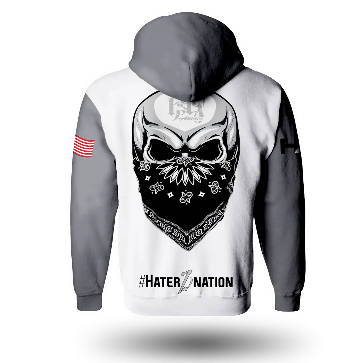 Haterz OG White Skull Hoodie