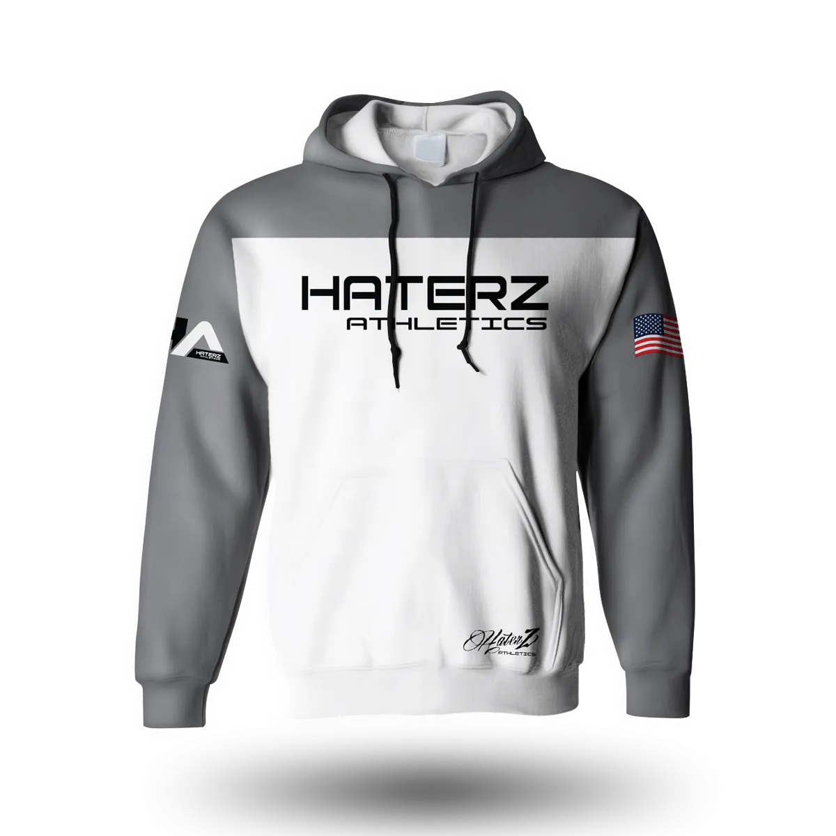 Haterz OG White Skull Hoodie