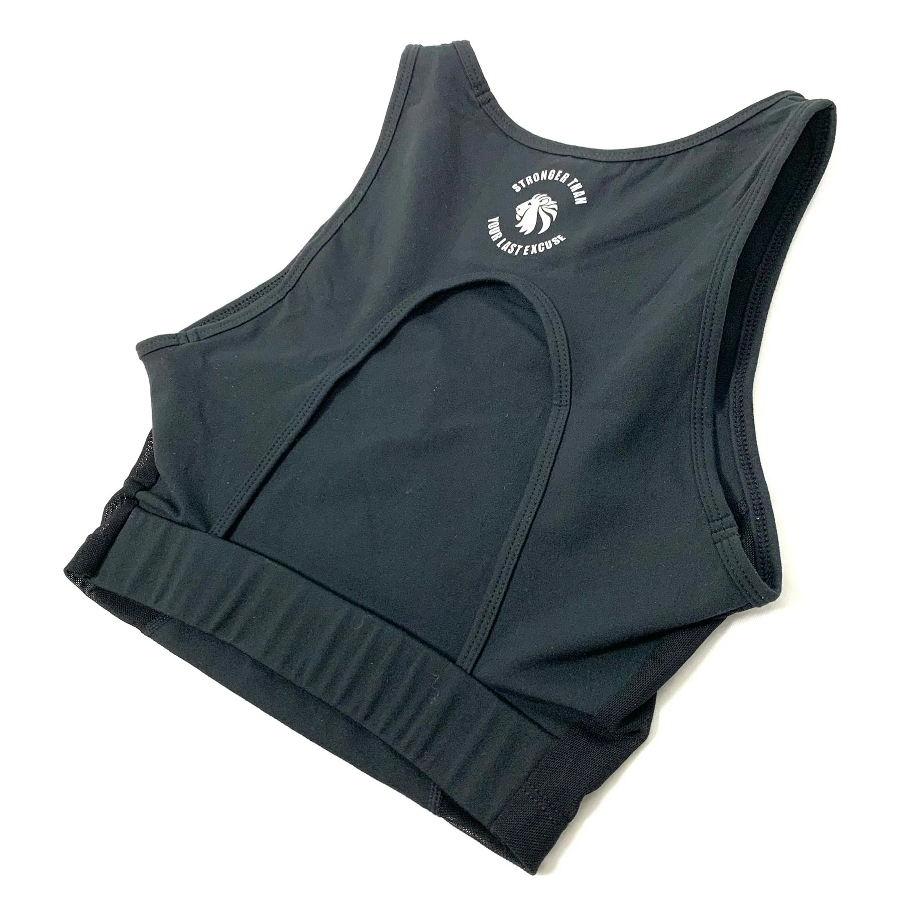 Heart And Soul Crop Tank - Black