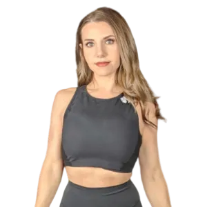 Heart And Soul Crop Tank - Black