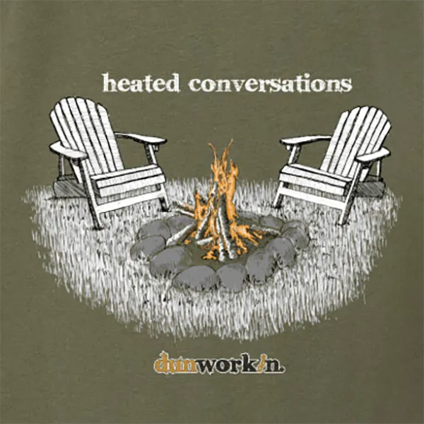 Heated Conversations Bonfire Womens V neck