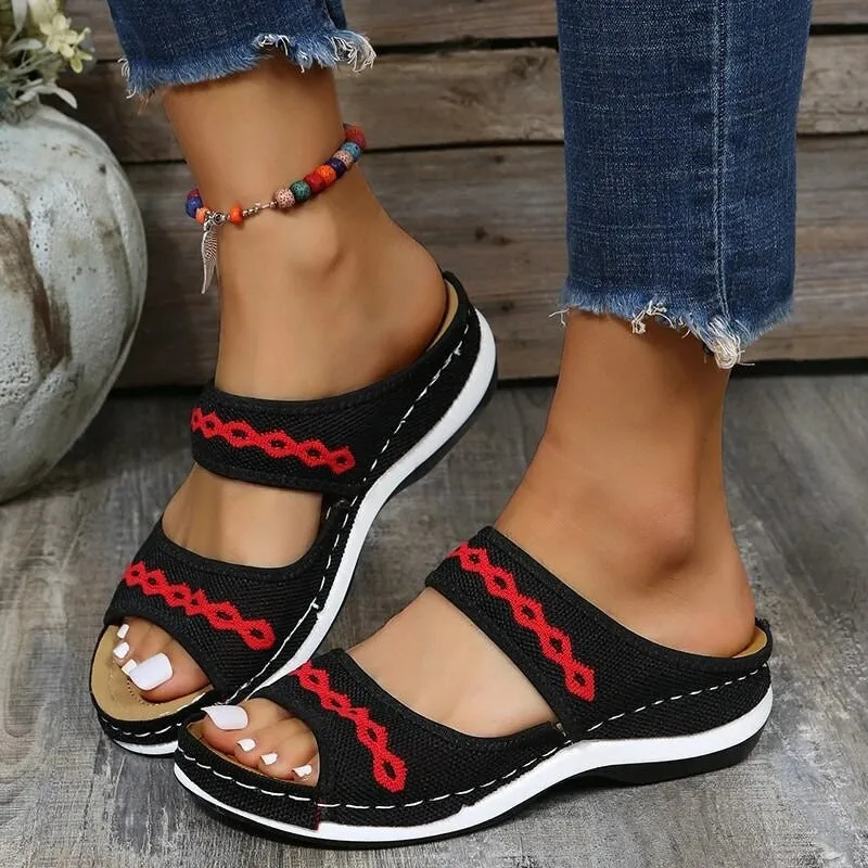 Helga® | Unique Orthopedic Leather Sandals