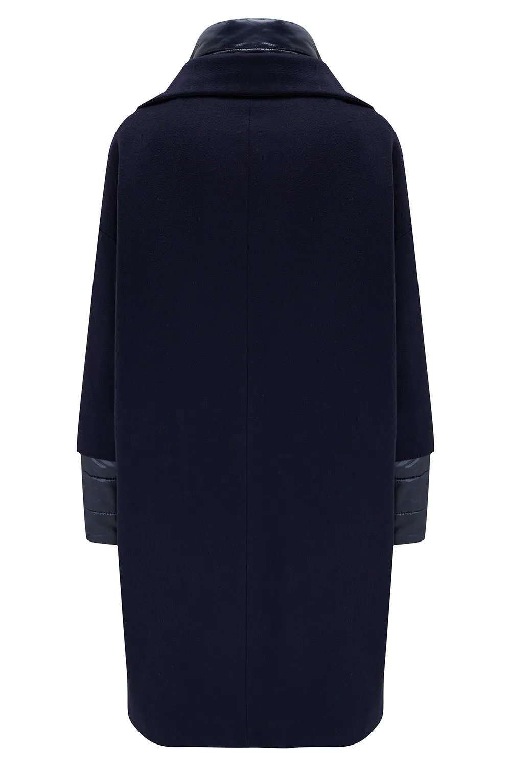 Herno Women’s Wool & Nylon Coat Blue