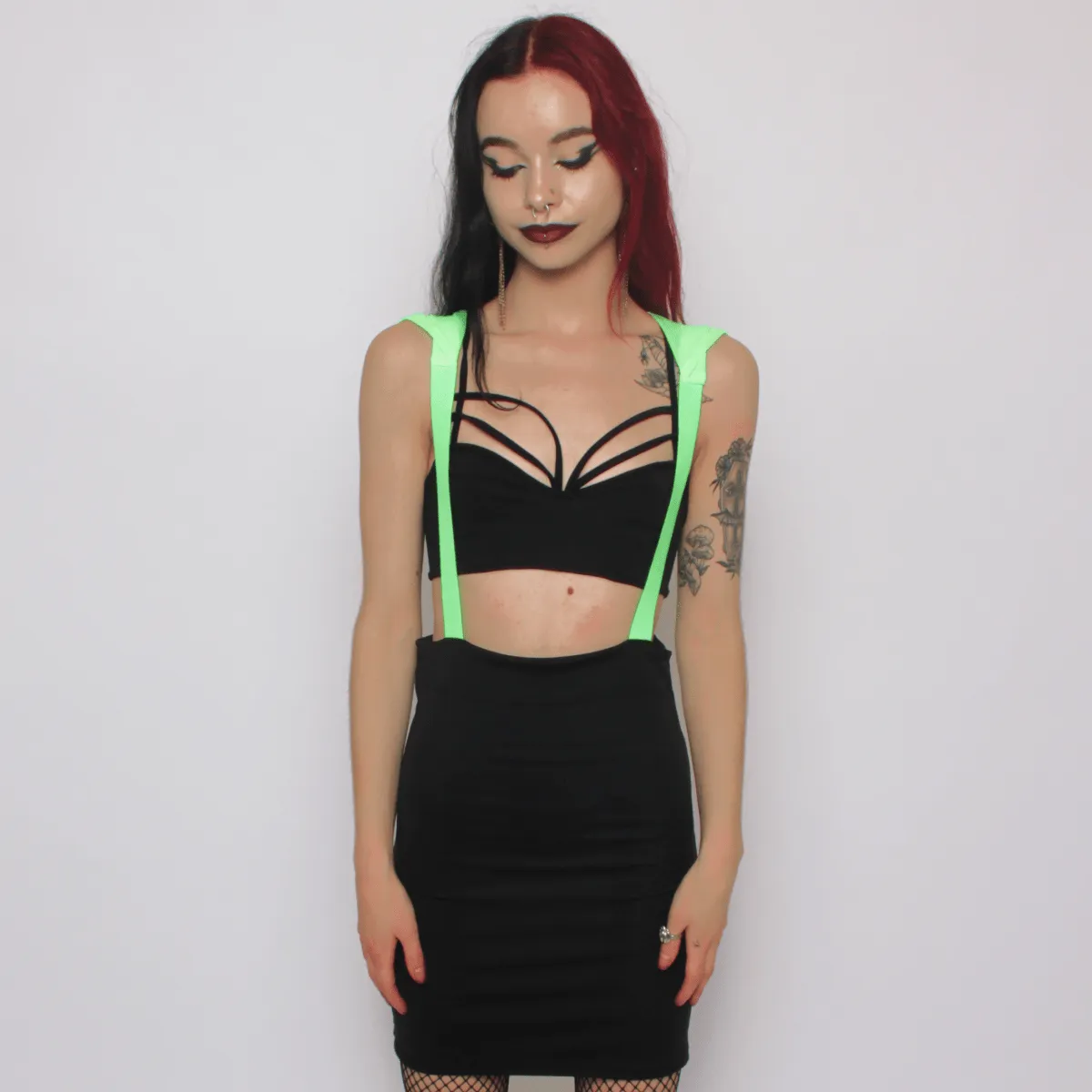 HOODED BRACE DRESS