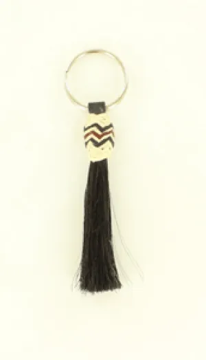 Horse Hair & Rawhide Key Ring