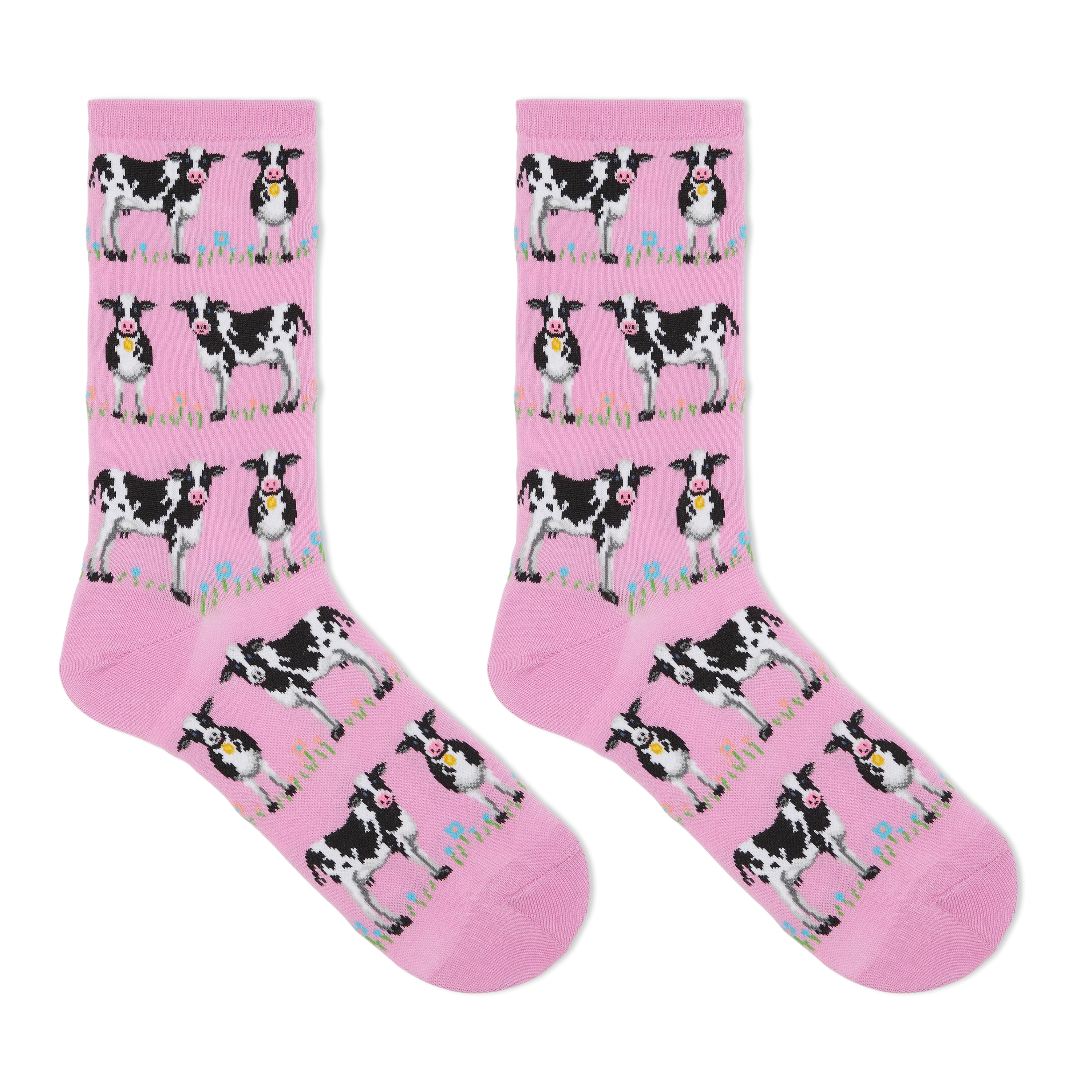 HOTSOX Women's Cows Crew Socks