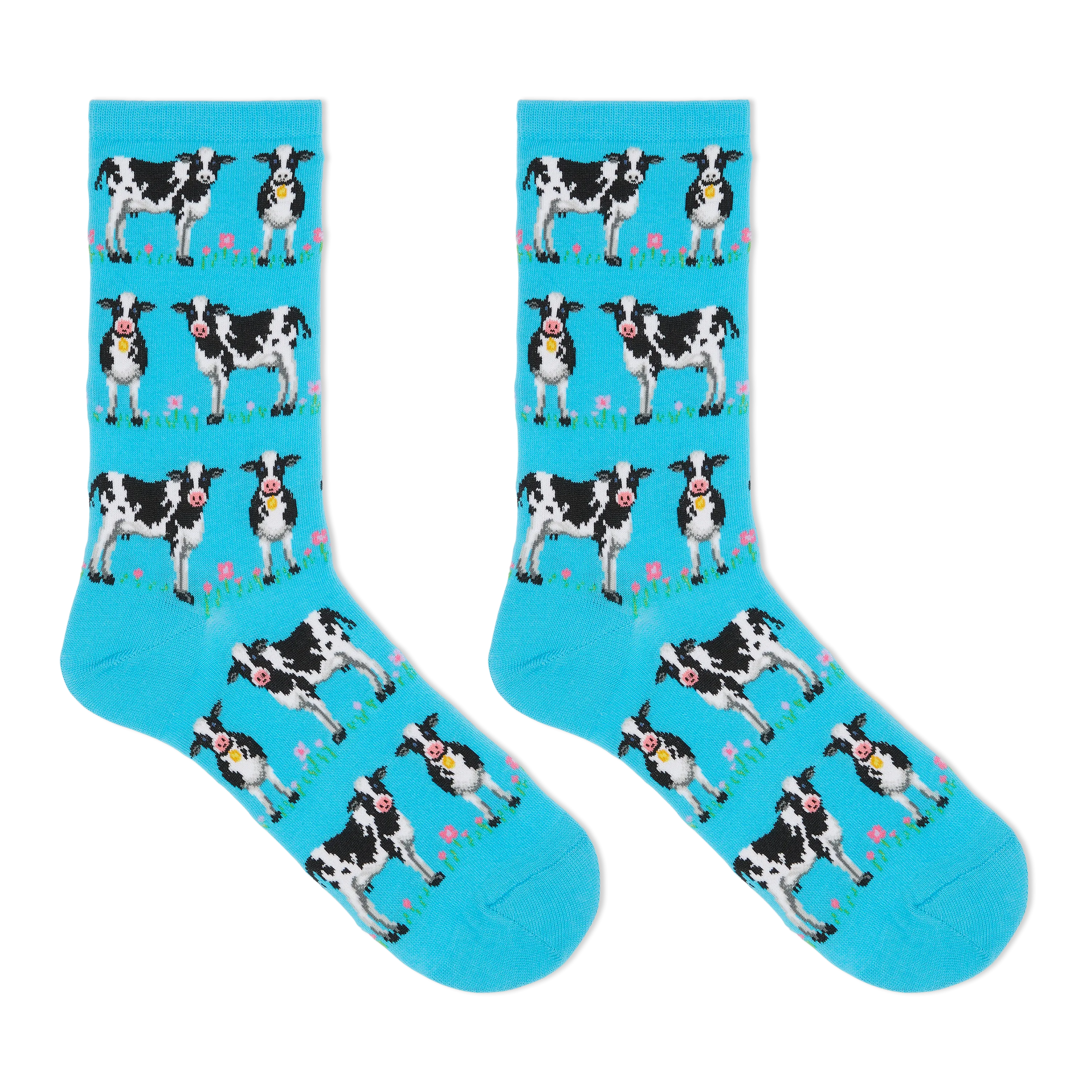 HOTSOX Women's Cows Crew Socks