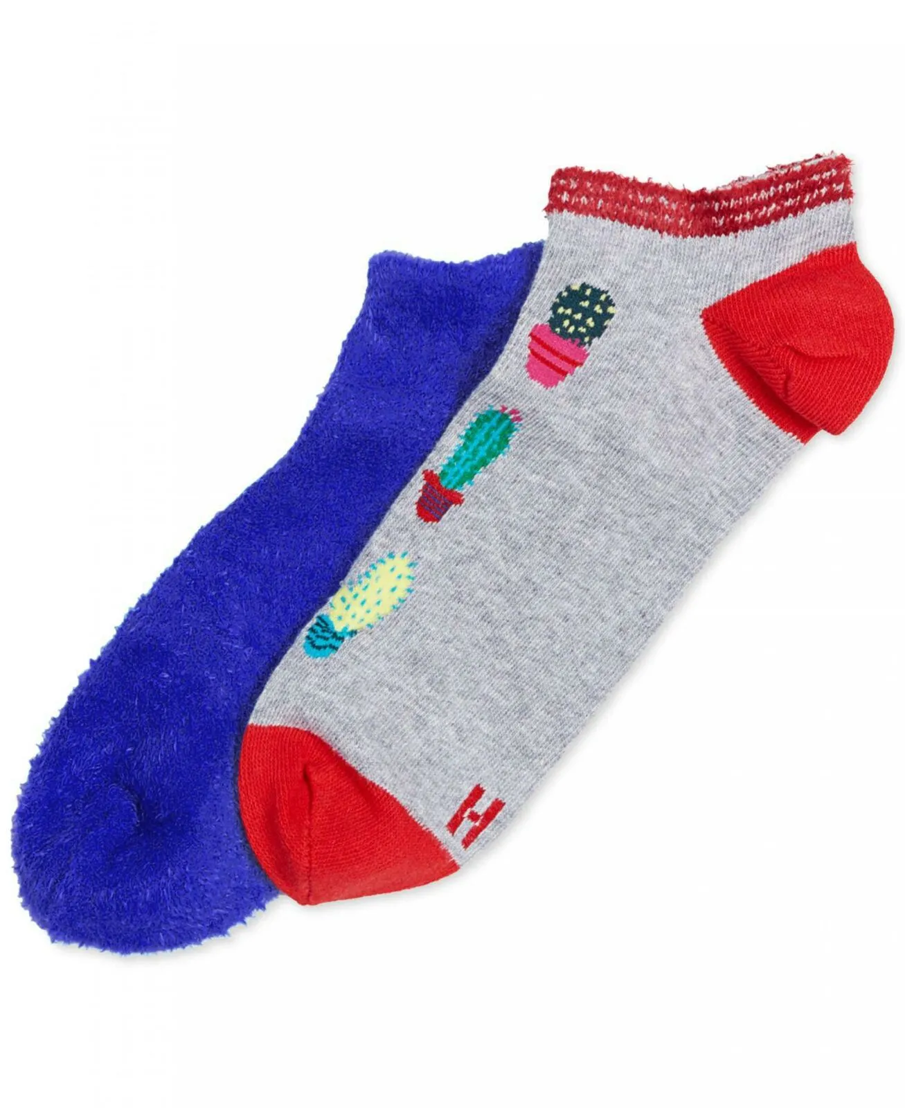 HUE Women's 2 Pack Holiday Footsie Socks