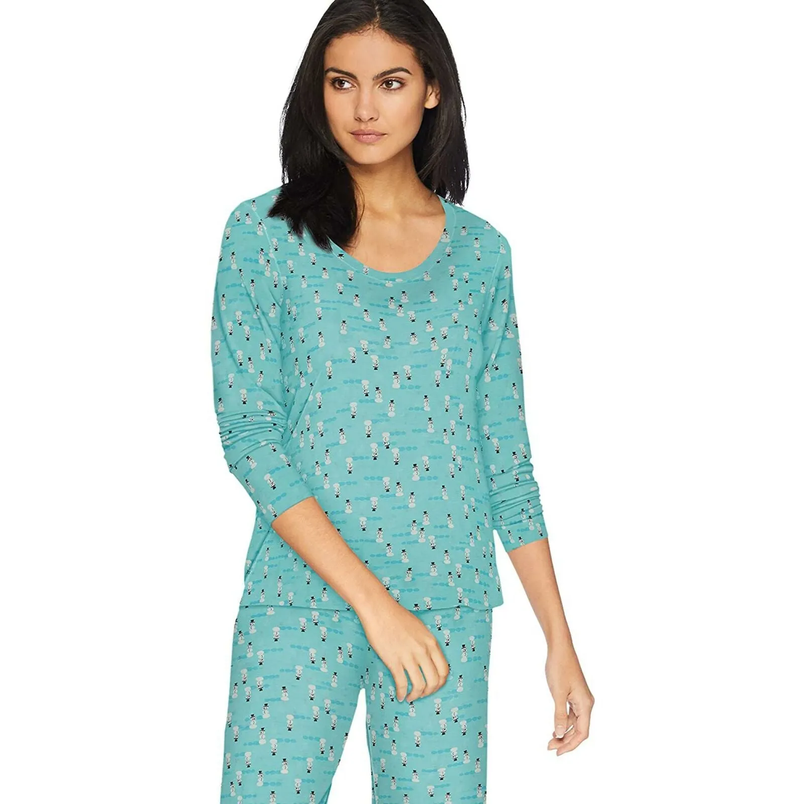 HUE Women's 2 Piece Printed Knit Pajama Set