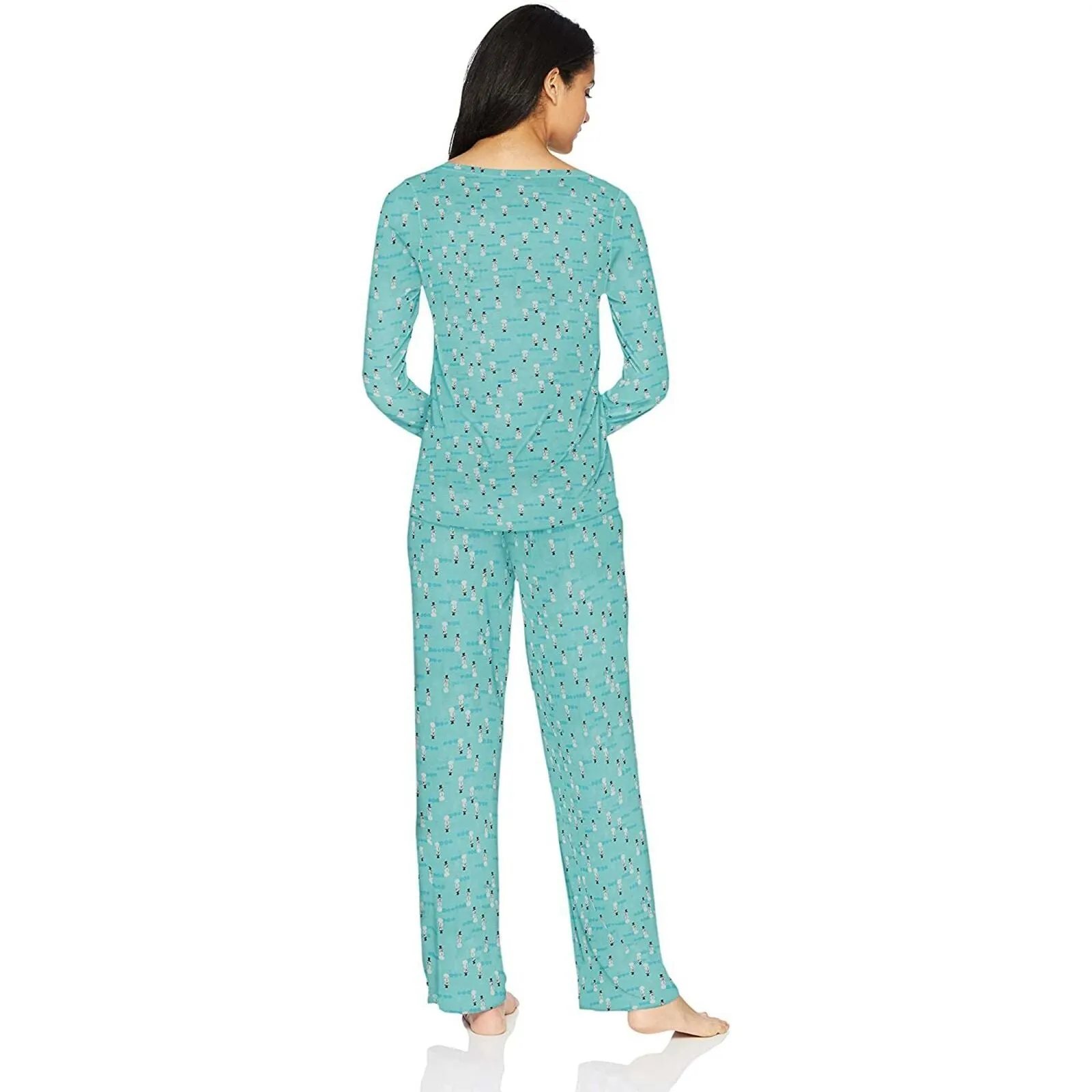 HUE Women's 2 Piece Printed Knit Pajama Set