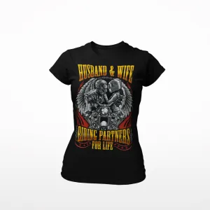 Husband & Wife - Riding Partners for Life - Standard Women's T-shirt