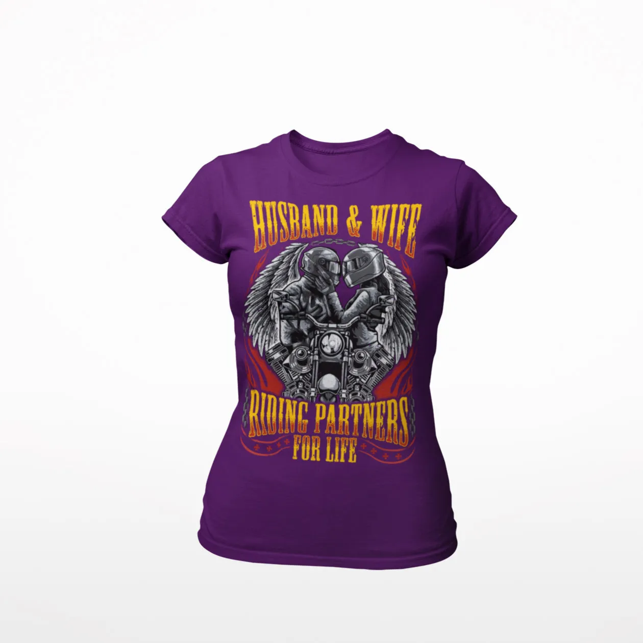 Husband & Wife - Riding Partners for Life - Standard Women's T-shirt
