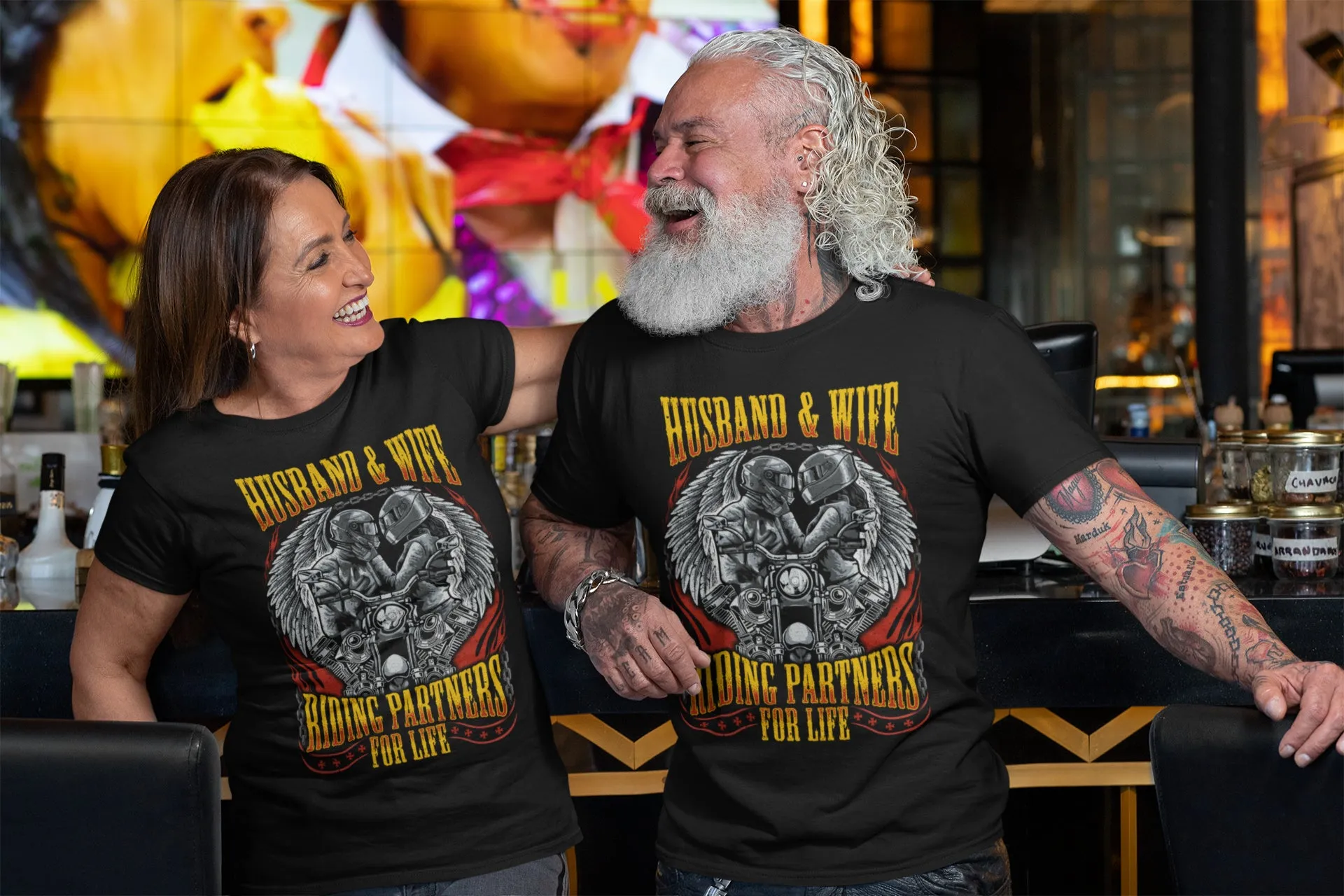 Husband & Wife - Riding Partners for Life - Standard Women's T-shirt