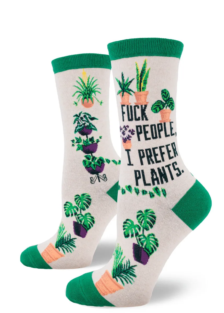I Prefer Plants Women's Socks