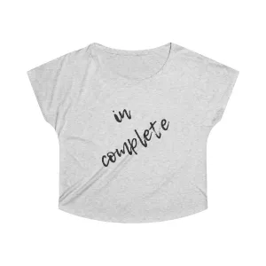 in complete | rough draft
