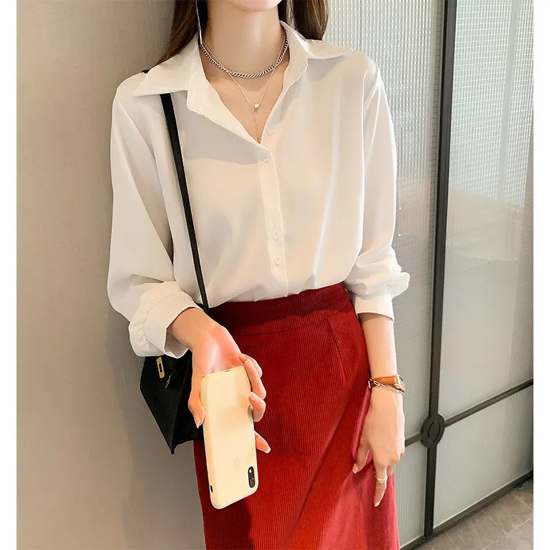 INSTOCK - women's chiffon spring new design fashionable style top
