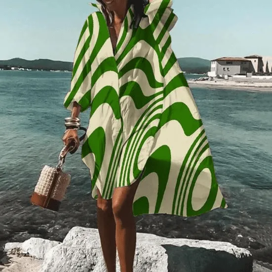 Ioana® | Stylish Unique Print Knee Length Dress