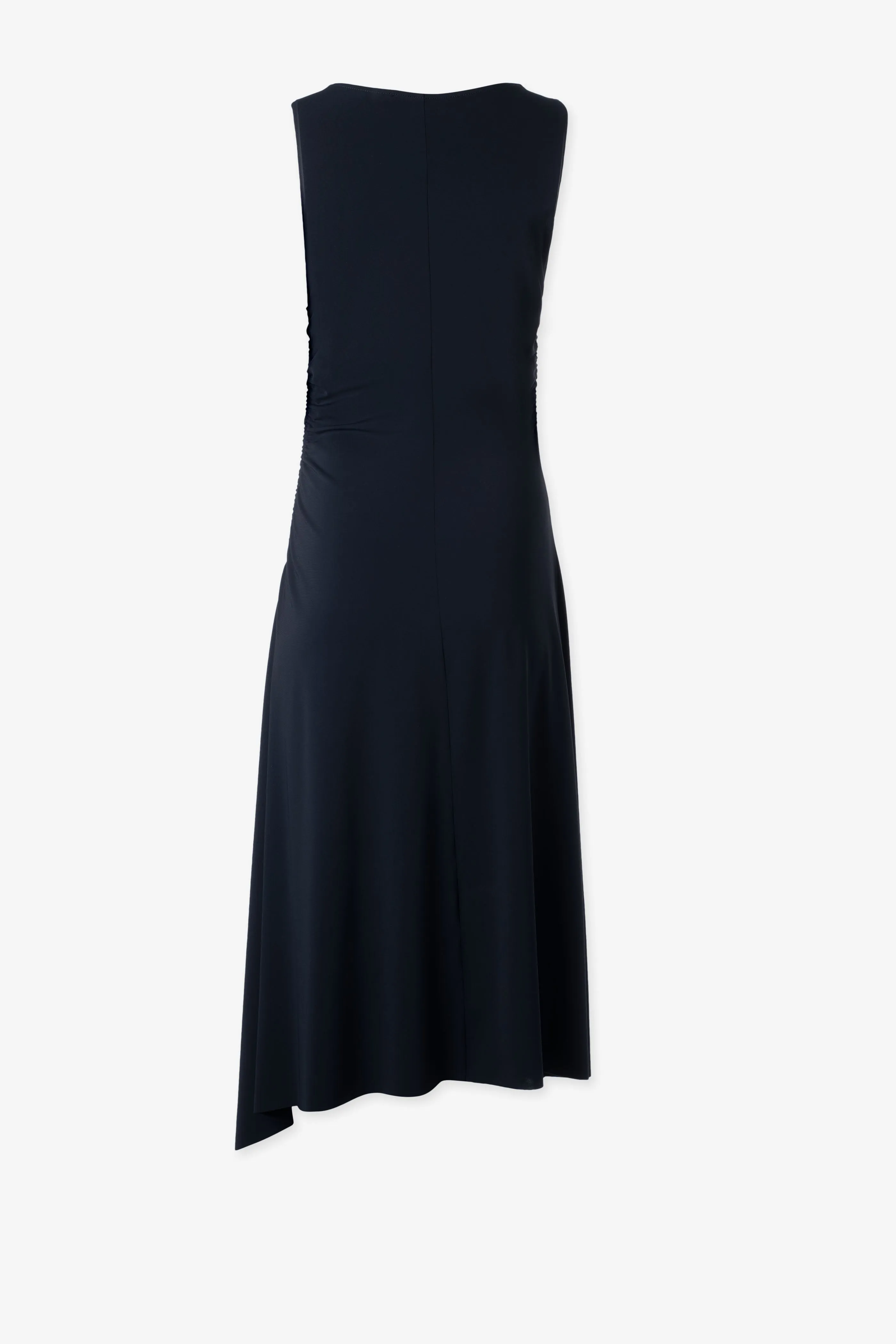 Iris Setlakwe - Asymetric Gathered Midi Dress - Navy