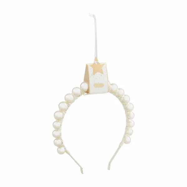 Ivory Large Beaded Headband