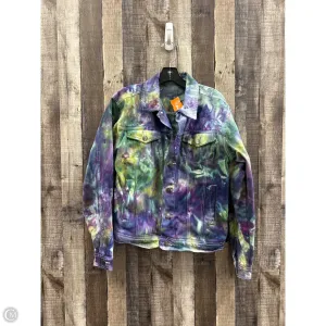 Jacket Denim By Cmf In Tie Dye Print, Size: S